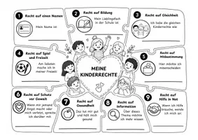 Vorschau - Arbeitsblätter - Schutz und Mitbestimmung I Meine Kinderrechte - Seite 1