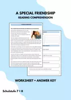 Vorschau - Arbeitsblätter - FRIENDSHIP Reading Comprehension (More 3 Unit 7) - Deckblatt