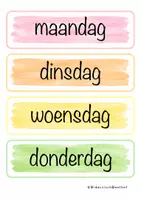 Voorbeeld - Dagritmekaartjes - pastel - klassenmanagement - Pagina 2