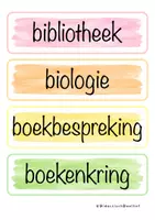 Voorbeeld - Dagritmekaartjes - pastel - klassenmanagement - Voorblad