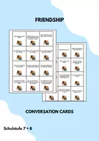 Vorschau - Aufgabenkarten - FRIENDSHIP Conversation Cards / Talking Prompts - Deckblatt