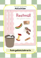 Vorschau - Poster - Schilder Müll Rest, Papier, Plastik - Deckblatt