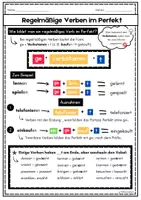Vorschau - Arbeitsblätter - Regelmäßige Verben im Perfekt/DaZ&DaF/A1-A2 - Seite 1