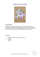 Vorschau - Mal- und Bastelvorlagen - Türdeko Puzzle, Kunst Grundschule, Gemeinschaftsbild - Seite 3