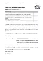 Vorschau - Klassenarbeiten - Klassenarbeit 5 mit Bewertungsbogen "einen Brief schreiben" - Deckblatt
