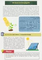 Vorschau - Arbeitsblätter - Die Sonne als Energiequelle. Solarenergie & Energiewende - Seite 1