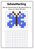 Vorschau - Arbeitsblätter - Gitterbilder nachzeichnen - Augen-Hand-Koordination - Seite 3