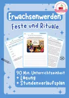 Vorschau - Stundenentwürfe - Rituale, Feste & Erwachsenwerden | Ethik - Klasse 7-9. + Stundenverlaufsplan - Deckblatt