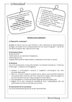 Vorschau - Arbeitsblätter - Bewerbung: Lebenslauf und Anschreiben - Seite 1