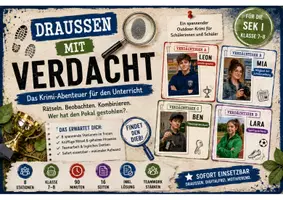 Vorschau - Stundenentwürfe - Deutsch Unterricht - Draußen Krimi - Deckblatt