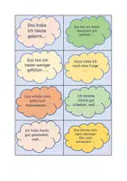 Vorschau - Aufgabenkarten - Reflexionkarten Stundenende - Deckblatt