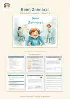Vorschau - Arbeitsblätter - Beim Zahnarzt - Differenziertes Leseheft - Seite 1