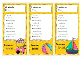 Vorschau - Anderer Materialtyp - Grußkärtchen SOMMER | Feriengrüße Sommerferien - Seite 2