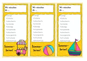 Vorschau - Anderer Materialtyp - Grußkärtchen SOMMER | Feriengrüße Sommerferien - Seite 3