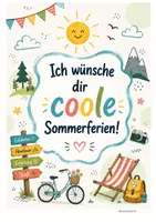 Vorschau - Mal- und Bastelvorlagen - Feriengruß - Coole Sommerferien - Seite 2