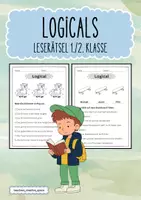Vorschau - Arbeitsblätter - Logicals: Leserätsel für 1. und 2. Klasse - Deckblatt