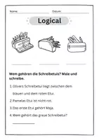 Vorschau - Arbeitsblätter - Lesespiele & Logicals: Leserätsel für die 1. und 2. Klasse - Seite 1