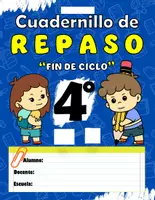 Vista previa - Hojas de trabajo - 4° CUADERNILLO DE REPASO DE VERANO - Portada