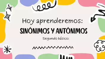 Vista previa - Unidades / Secuencias / Situaciones de Aprendizaje - Aprendamos los Sinónimos y Antónimos. - Portada