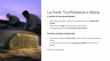 anteprima - Presentazioni / Lavagne - Le Fonti Storiche: Tra Preistoria e Storia - Pagina 2