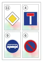 Vorschau - Arbeitsblätter - Verkehrsschilder / Verkehrszeichen Zählen/Mathematik - Klasse 1 und 2 - Seite 3
