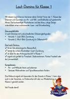 Vorschau - Stationenlernen - Laut-Domino, Phonologische Bewusstheit, Erstlesen Klasse 1 - Seite 1