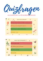 Vorschau - Präsentationen/Tafelbilder - Quizfragen - Redewendungen und Ausdrücke (DaF) - Deckblatt