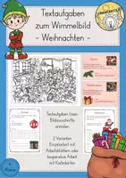 Vorschau - Arbeitsblätter - Textaufgaben Sachrechnen Wimmelbild Weihnachten Zahlenraum 1 Million - Deckblatt