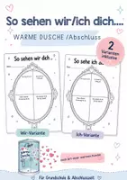 Vorschau - Arbeitsblätter - Warme Dusche: So sehen wir dich / So sehe ich dich - Deckblatt