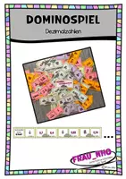Vorschau - Spiele - Dominospiel: Dezimalzahlen und Brüche umwandeln (G-Niveau) - Deckblatt