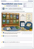 Vorschau - Arbeitsblätter - Klassenbibliothek nutzen lernen Arbeitsheft Klasse 5 bis 6 Schulstart - Deckblatt
