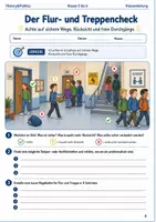 Vorschau - Arbeitsblätter - Wege im Schulhaus sicher bewältigen Arbeitsheft Klasse 5 bis 6 Schulstart sichere Wege und Raumwechsel - Seite 3