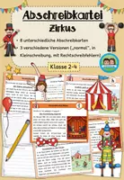 Vorschau - Arbeitsblätter - Abschreibkartei - Zirkus (Klasse 2-4) - Deckblatt