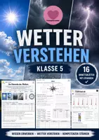Vorschau - Arbeitsblätter - Wetter verstehen Klasse 5 - Deckblatt