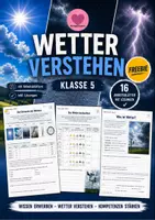 Vorschau - Arbeitsblätter - Wetter Klasse 5 - Freebie mit Lösungen - Deckblatt