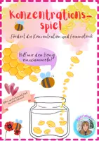 Vorschau - Spiele - Hilf mir den Honig einzusammeln! Konzentrationsspiele für Kiga, Vorschule und Grundschule - Deckblatt