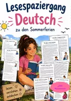Vorschau - Stundenentwürfe - Lesespaziergang Deutsch: Sommerferien – Lesetexte mit Aufgaben & Lösungen - Klasse 5-8 - Deckblatt
