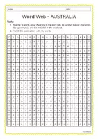 Vorschau - Arbeitsblätter - Word Web - AUSTRALIA (2-fach differenziert) - Seite 3