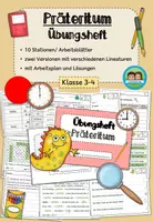 Vorschau - Arbeitsblätter - Übungsheft - Verben im Präteritum (Klasse 3-4) - Deckblatt