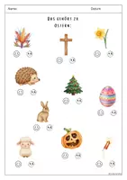 Vorschau - Arbeitsblätter - Das gehört zu Ostern - Deckblatt