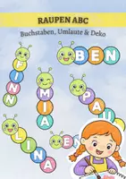 Vorschau - Mal- und Bastelvorlagen - Namens-Raupe ABC: Einschulung & Schulanfang, Klassendeko & Fensterbilder - Deckblatt