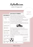 Vorschau - Arbeitsblätter - Fußball WM 2026 - Lesetext & Aufgaben Kl.4 - Deckblatt