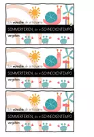 Vorschau - Präsentationen/Tafelbilder - Sommerferien-Etiketten | Geschenk zum Schulschluss | Etiketten & Kärtchen zum Ausdrucken - Seite 1