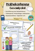 Vorschau - Arbeitsblätter - Mathekonferenz - Gesamtpaket (Klasse 1-4) - Deckblatt