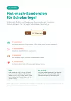 Vorschau - Mal- und Bastelvorlagen - Mut-mach-Banderolen für Schokoriegel | 54 Sprüche zum Ausdrucken, Ausschneiden & Verschenken - Seite 1