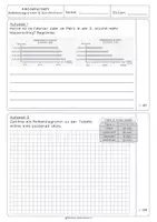 Vorschau - Test - Klassenarbeit Balkendiagramm und Durchschnitt I passende Skala I Daten - Seite 1
