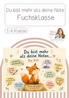 Vorschau - Bildkarten - Das wahre Zeugnis / Du bist mehr als deine Note - Fuchsklasse - Deckblatt
