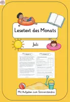 Vorschau - Arbeitsblätter - Lesetext des Monats - Juli - Deckblatt