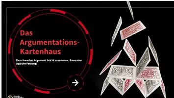 Попередній перегляд - Das Argumentations-Kartenhaus – Handreichung (Unterrichtsmaterial). - Обкладинка