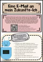 Vorschau - Arbeitsblätter - Eine E-Mail an mein Zukunfts-Ich, kreatives Schreiben, Abschlussklasse - Seite 1